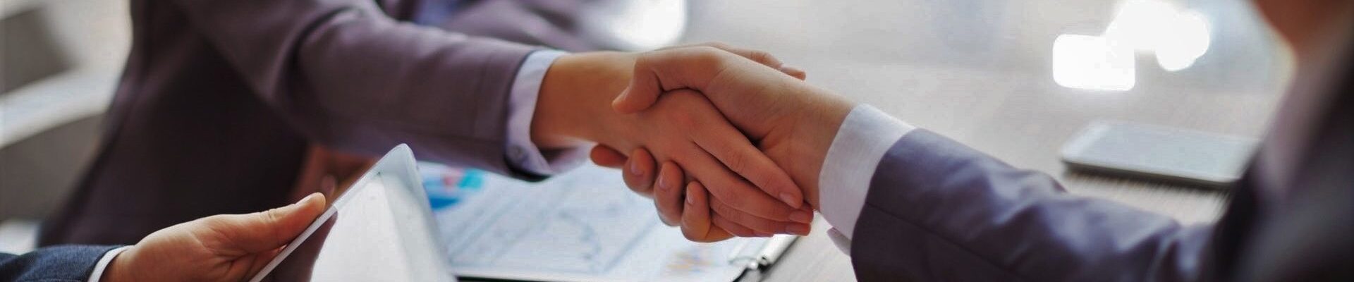 Business people shaking hands